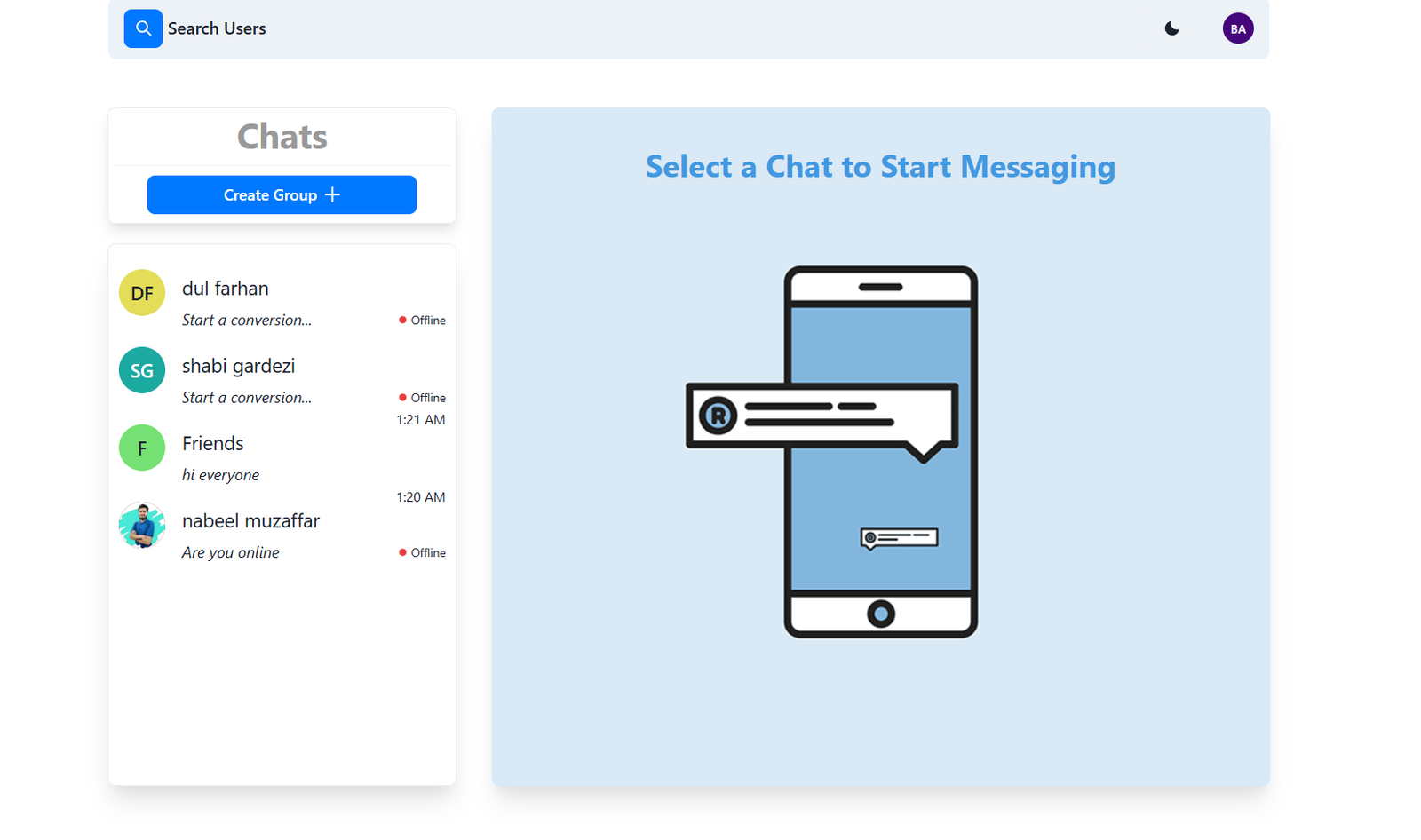 Real-time Chat Application