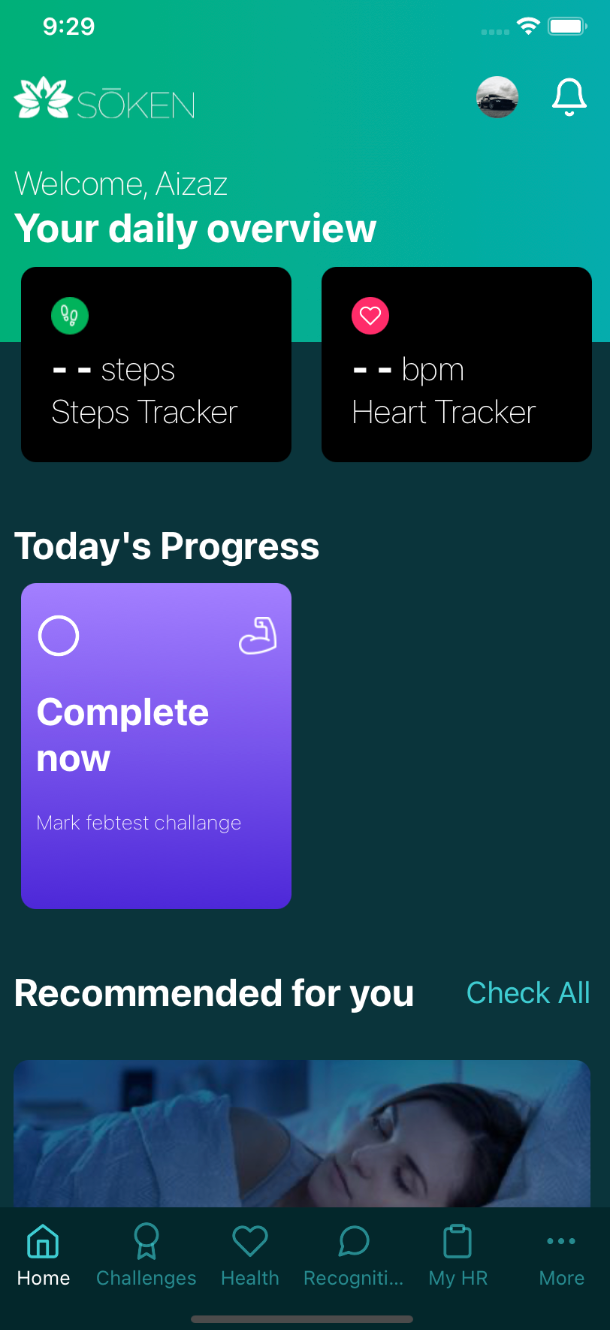 Soken - Workplace Wellness App